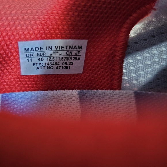 Madhappy X Salomon XT-6 FT cloud white/red trail running shoes men's size 11.5 l - Picture 14 of 14